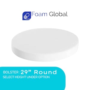 29” Diameter Seat Cushion, Foam Padding, Upholstery Foam for Dining Chairs, Wheelchair Cushion, Seat Foam