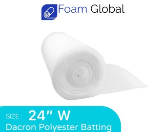 Upholstery Grade (24-inch wide) 100% Polyester Batting Dacron