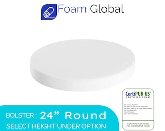 24” Diameter Seat Cushion, Foam Padding, Upholstery Foam for Dining Chairs, Wheelchair Cushion, Seat Foam