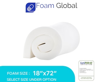 18”x72” Upholstery Foam (FIRM) Cushion Foam