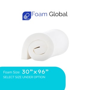 30”x96” Upholstery Foam Cushion (FIRM) Cushion Foam, Foam Pad, Polyurethane foam, Upholstery Cushion, Cushion Foam, Replacement Cushions