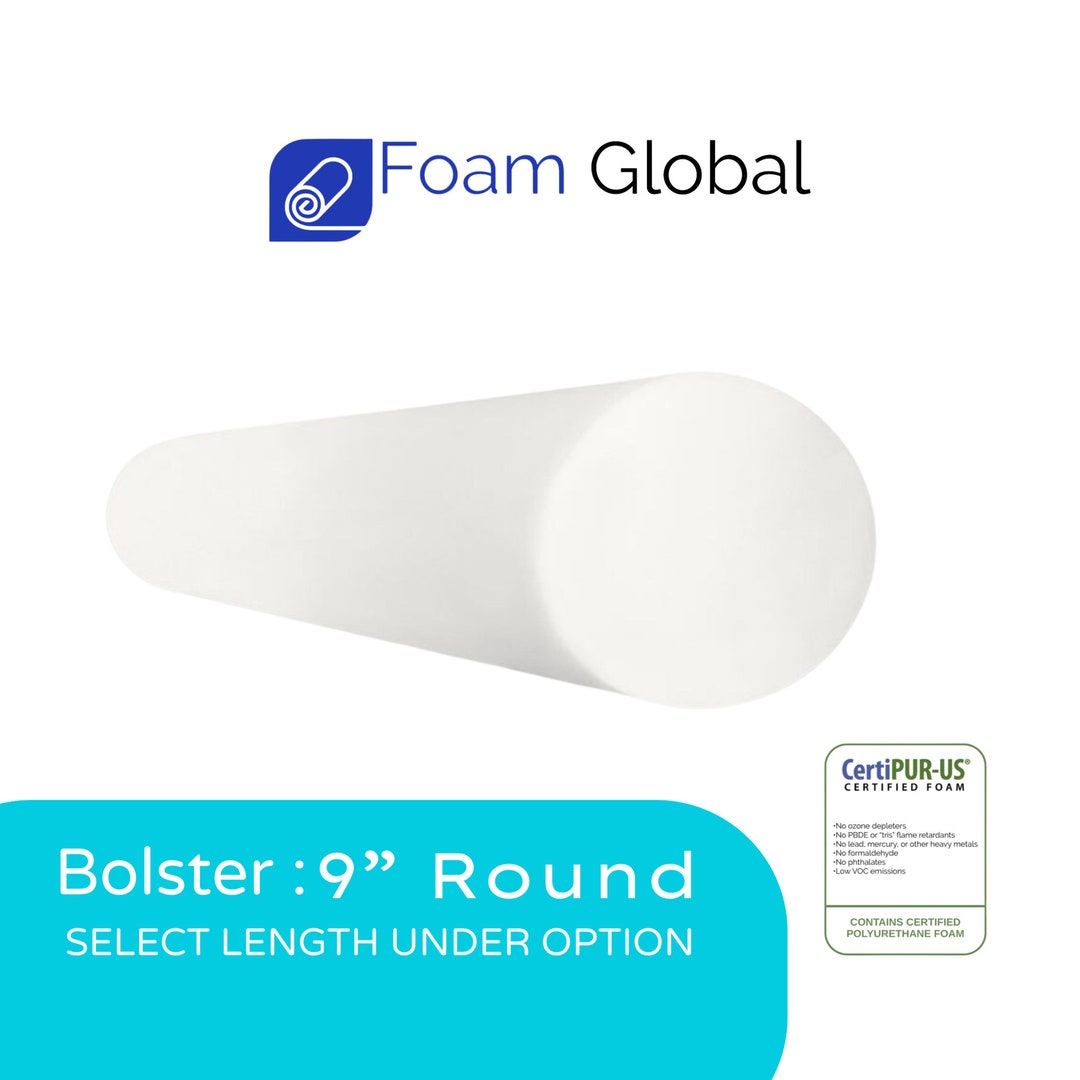 9inch Round Bolster Pillow Foam Insert for Throw Pillows and Etsy