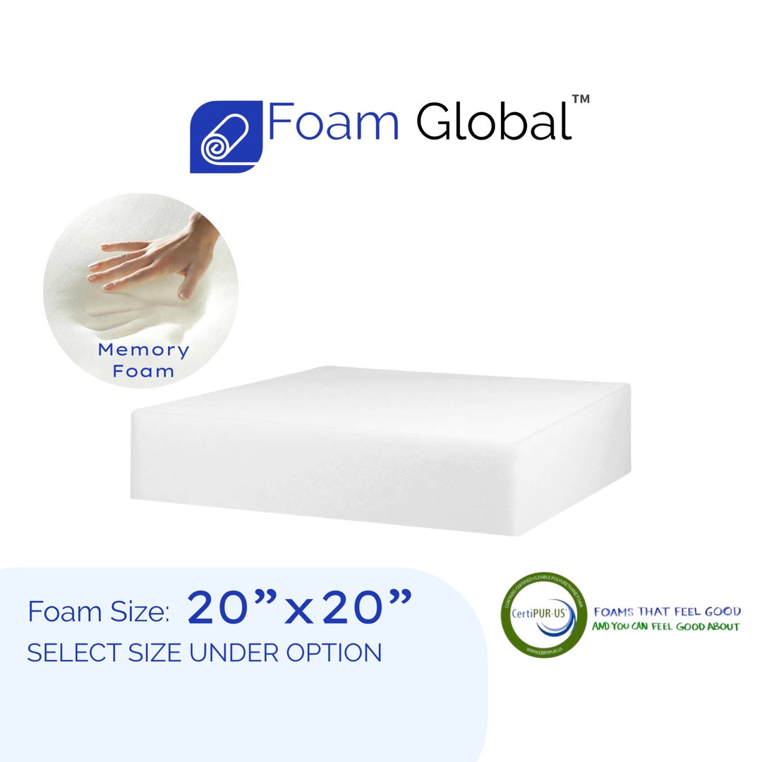 20x20 Memory Foam Cushion Wheelchair Cushion Seat Foam Etsy