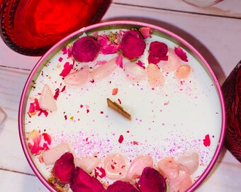 Rose, Crystal Candle