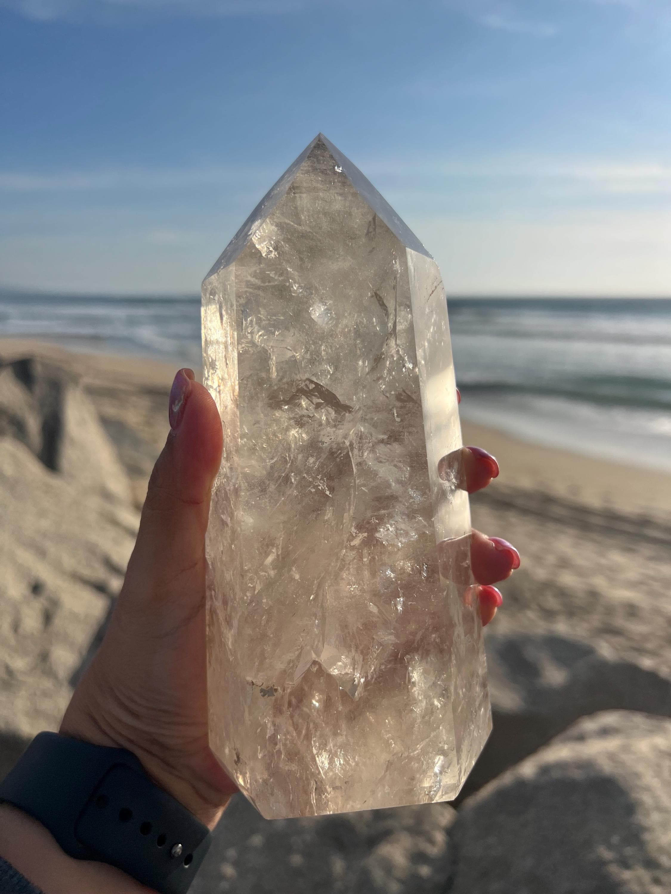 シトリン ポイント タワー 700gオーバー ドリームアメジスト♡小さな