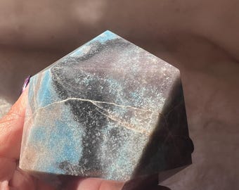 RARE Large Trolleite Icosahedron | Sacred Geometry | Platonic Solid w/ Reiki | Crystal Grid | Meditation | Ascension Stone | Crystal Gift