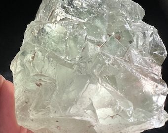 Green Ice Fluorite Specimen: Intuition Crystal Cluster | Positive Energy | Balance
