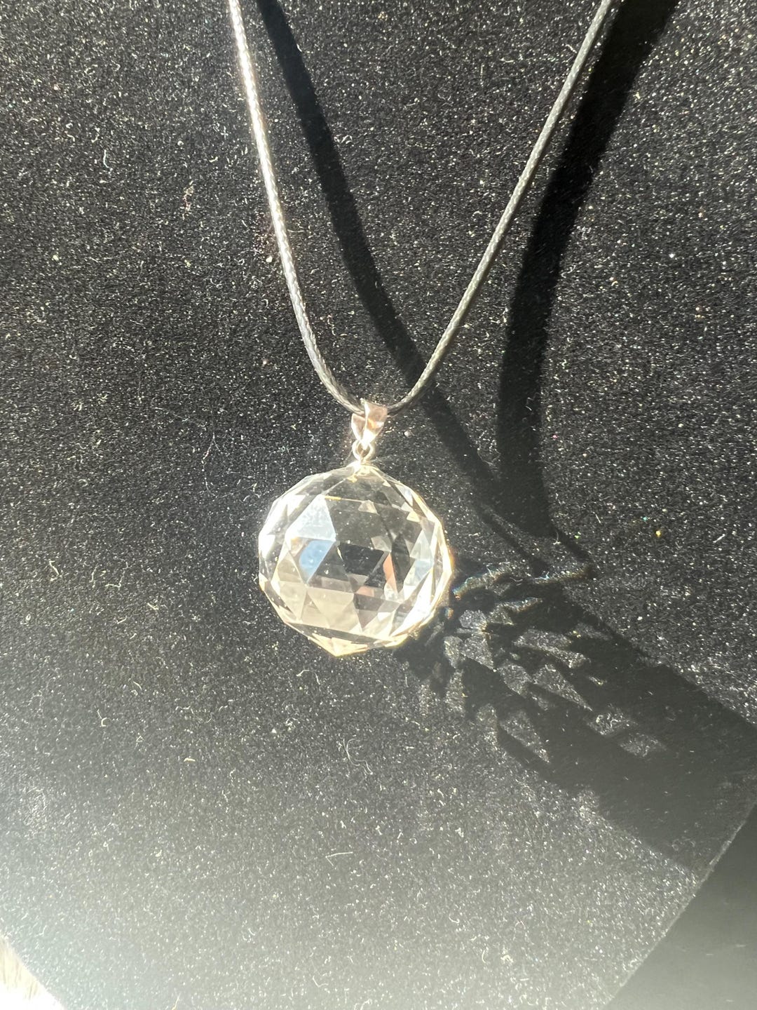 Geodesic Crystal Clear Quartz Geodesic Sphere Necklace: Reiki Infused Crystal | Master ...