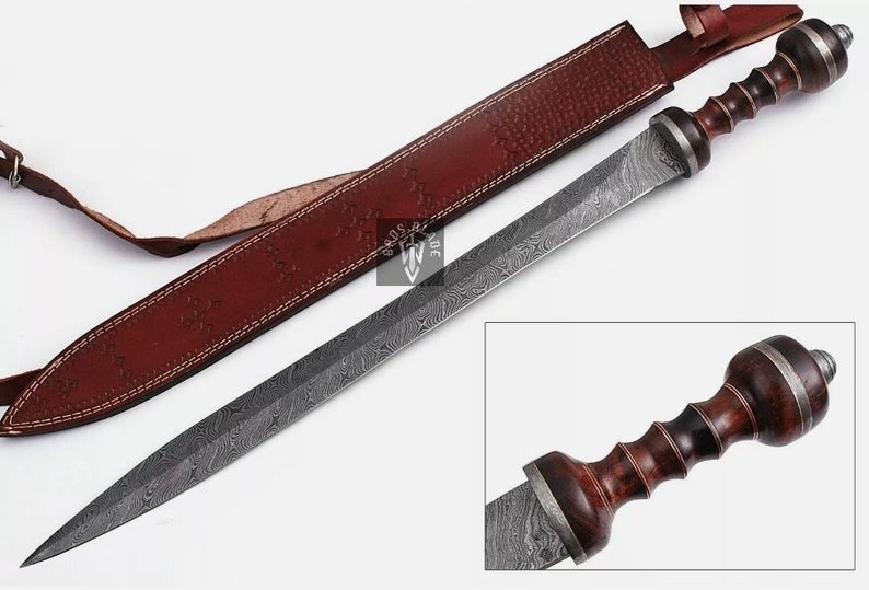 Custom Made Damascus Steel gladiator sword Custom Made Damascus Steel gladiator sword