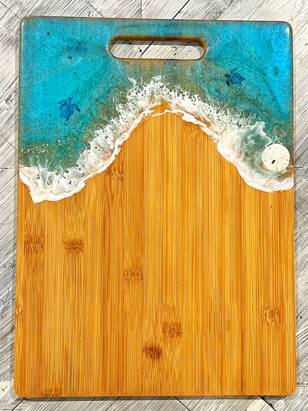 Coastal Resin Cutting Board Etsy