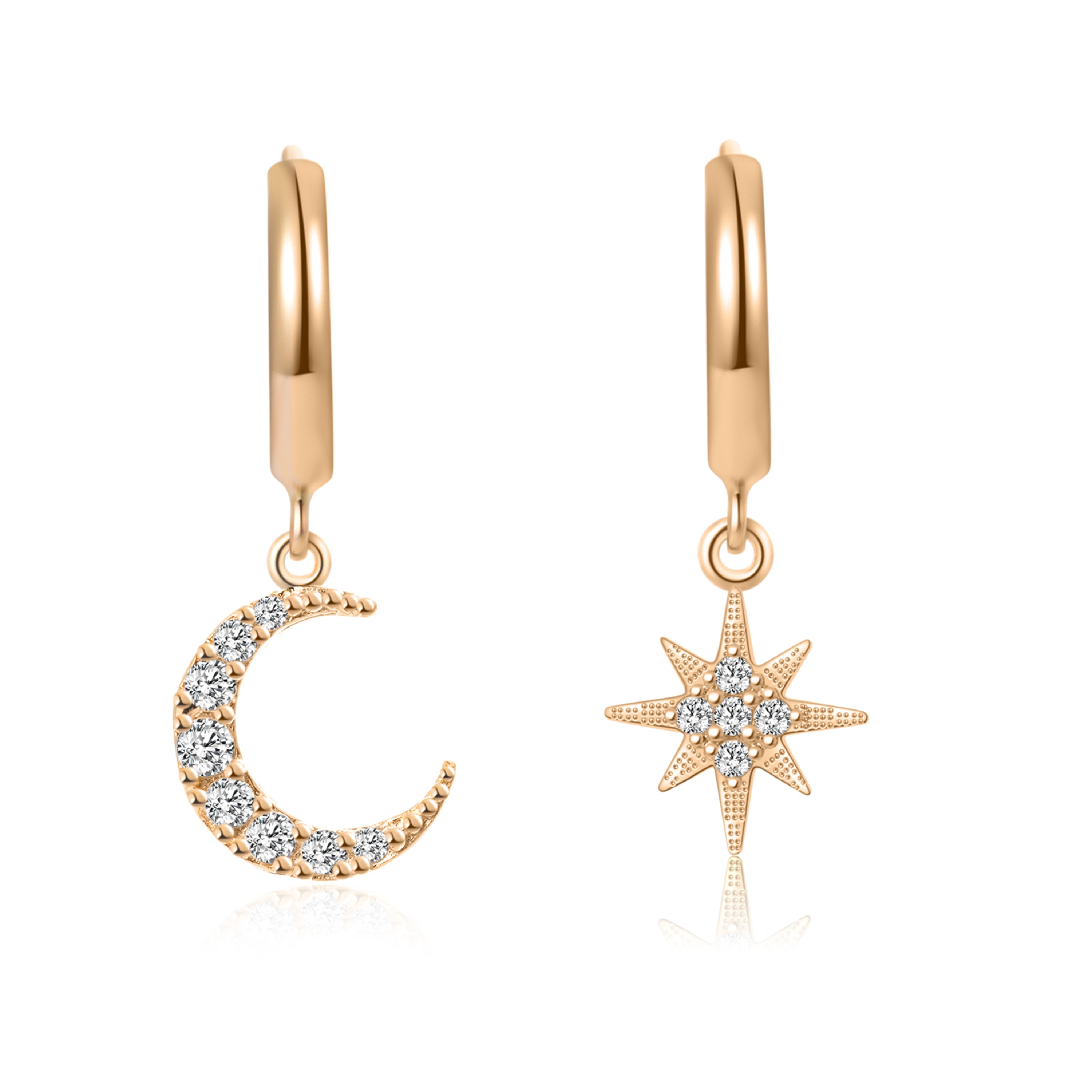 ★MIDNIGHT MOMENT.★ invert slim onetouch earring gold Amazon.com: Abstract Mismatched Earrings,Melting Liquid