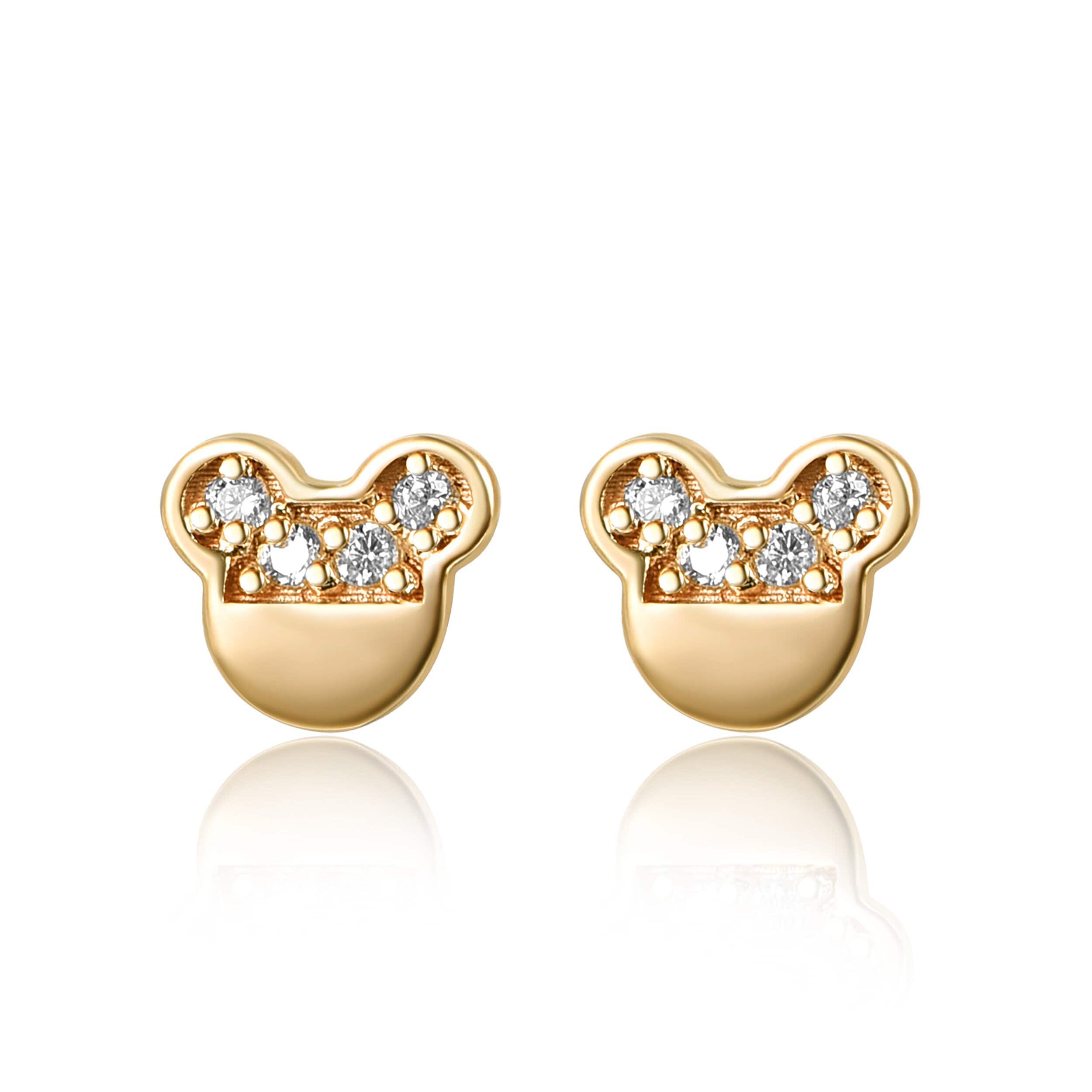 14K Solid Gold Tiny Mickey Mouse Earrings 14K Solid Gold Earrings Solid Gold Cutie Earrings Christmas Gifts Tiny Stud Earrings Etsy Canada