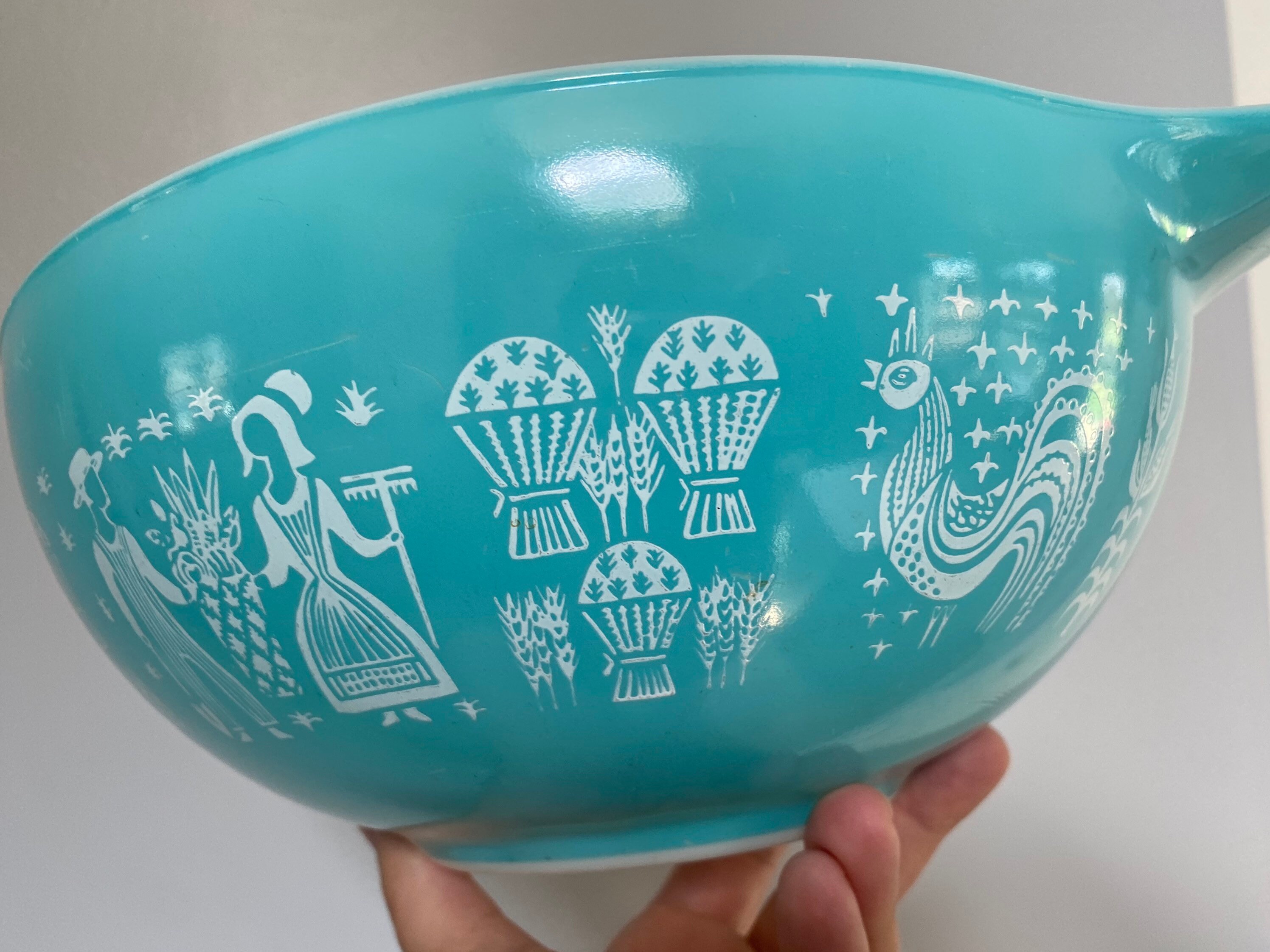 Vintage Nesting Mixing Bowl / 4 Quart Size Retro Mid Century Etsy