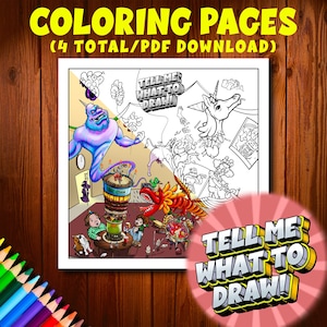 Tell Me What to Draw Malvorlagen PDF Download