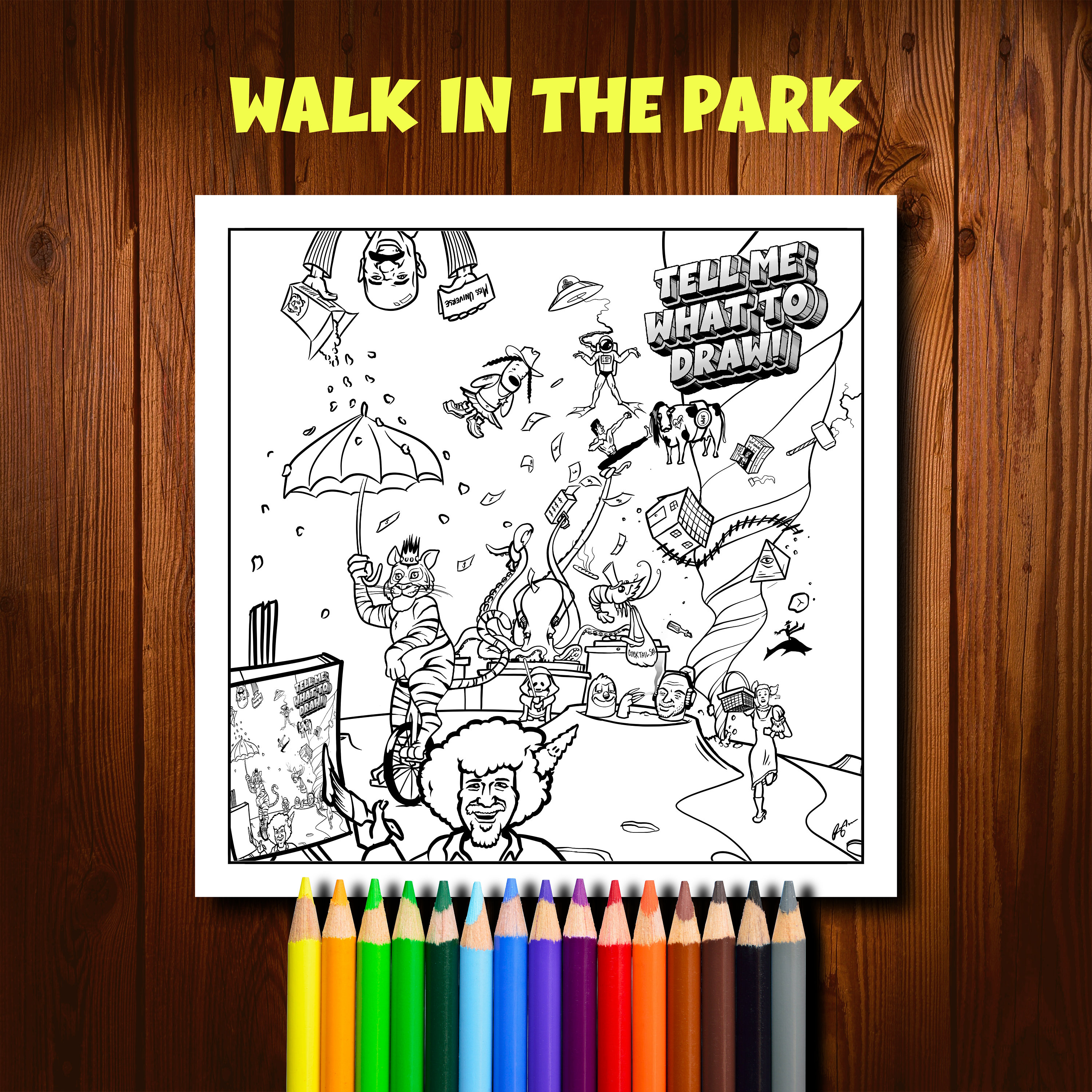 Tell Coloring Tell Me What to Draw Coloring Pages PDF Download - Etsy