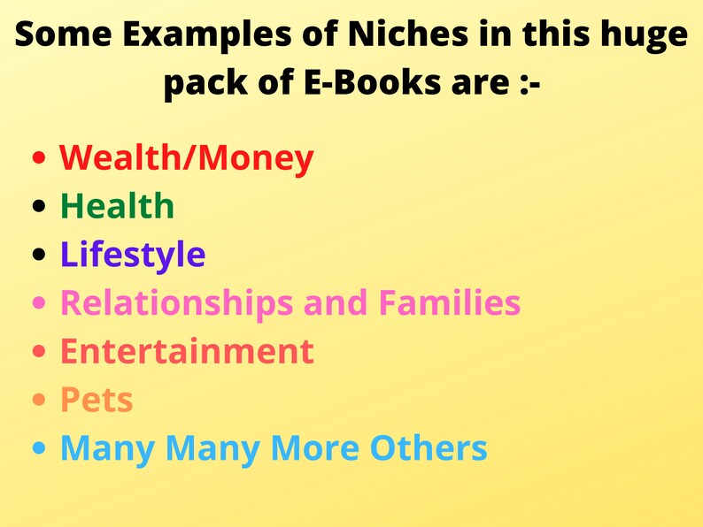 5000 MRR Printable Multiple Topics Ebooks Including Make Money, Health