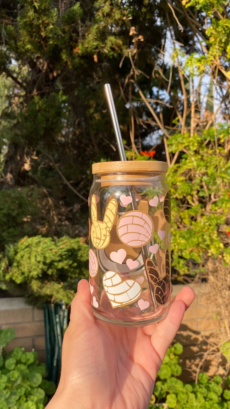 Bad Bunny Concha Beer Glass Can Bad Bunny Cups Cafecito Y - Etsy