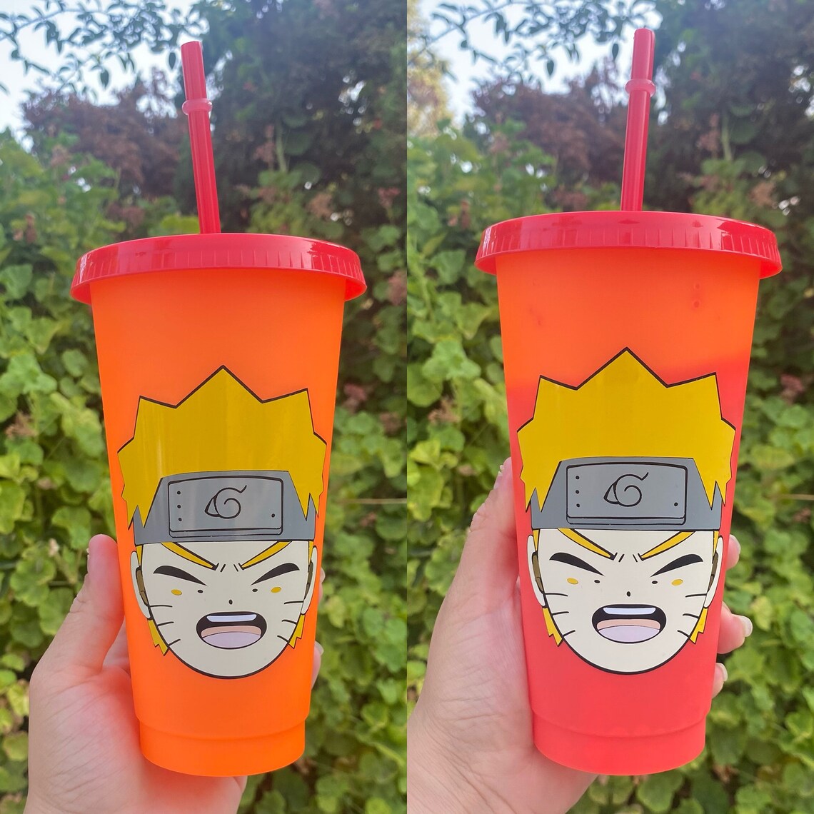 Naruto Tumbler Naruto Cup Anime Cup Color Changing Cup | Etsy