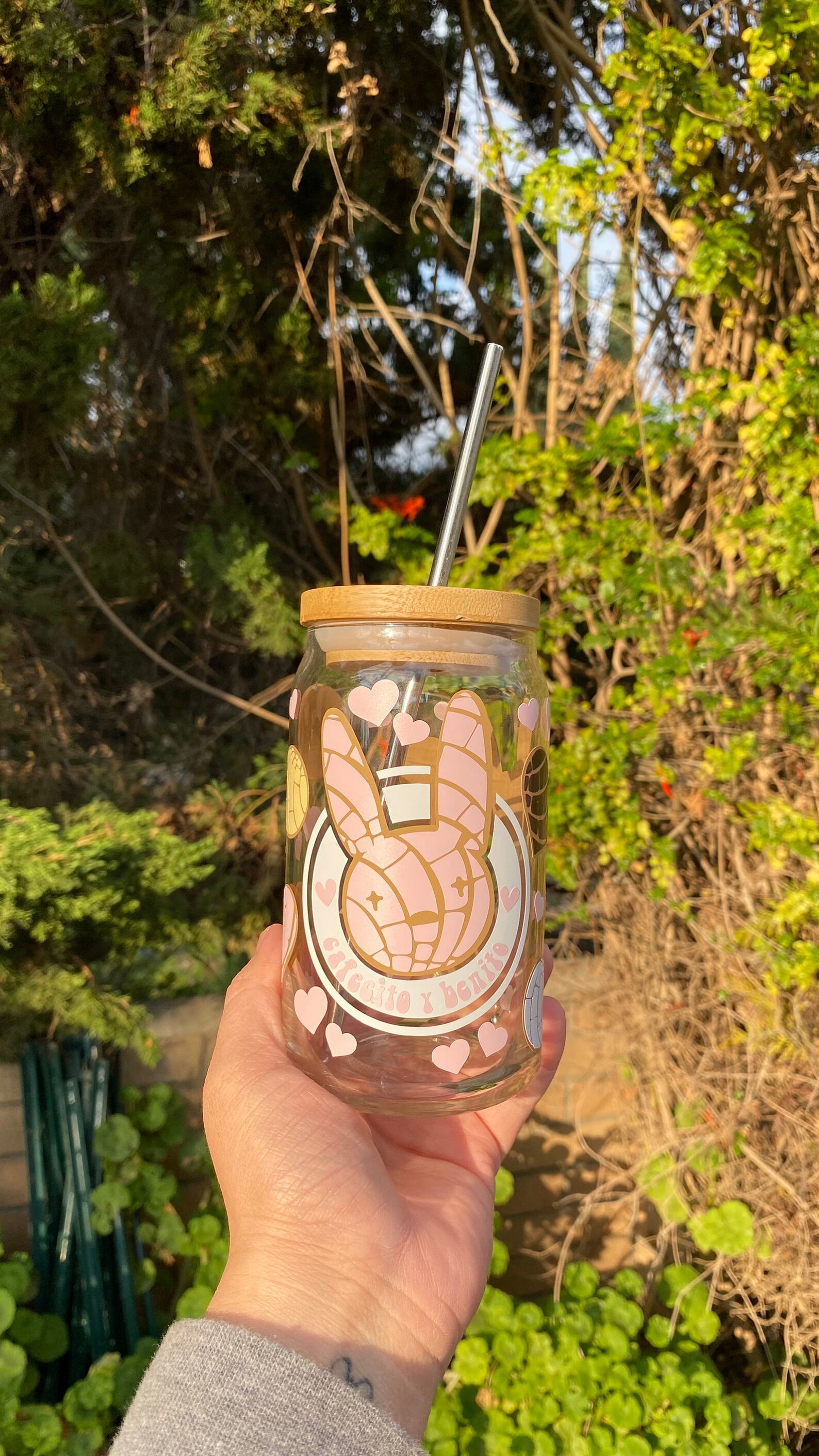 Bad Bunny Concha Beer Glass Can Bad Bunny Cups Cafecito Y - Etsy