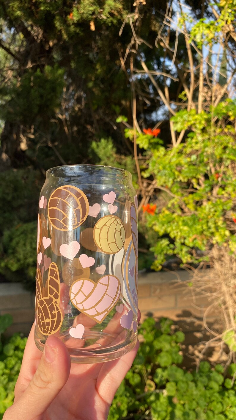 Bad Bunny Concha Beer Glass Can Bad Bunny Cups Cafecito Y - Etsy