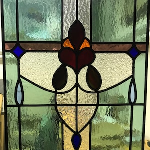 Stained glass window panel