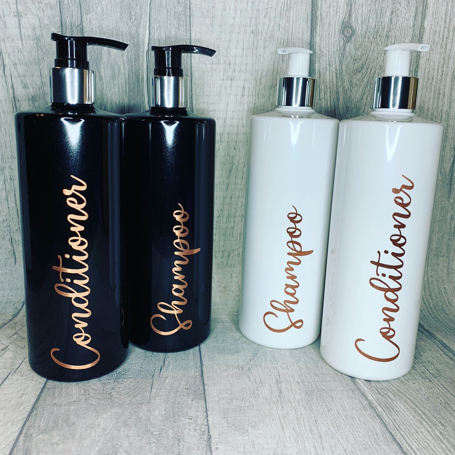 250ml set of 3 Personalised pump bottles Etsy