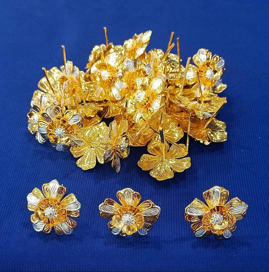 Pure Silver Gold Color Flowers Pure Silver Gift Items Etsy UK pure-silver-gold-color-flowers-pure-silver-gift-items-etsy-uk