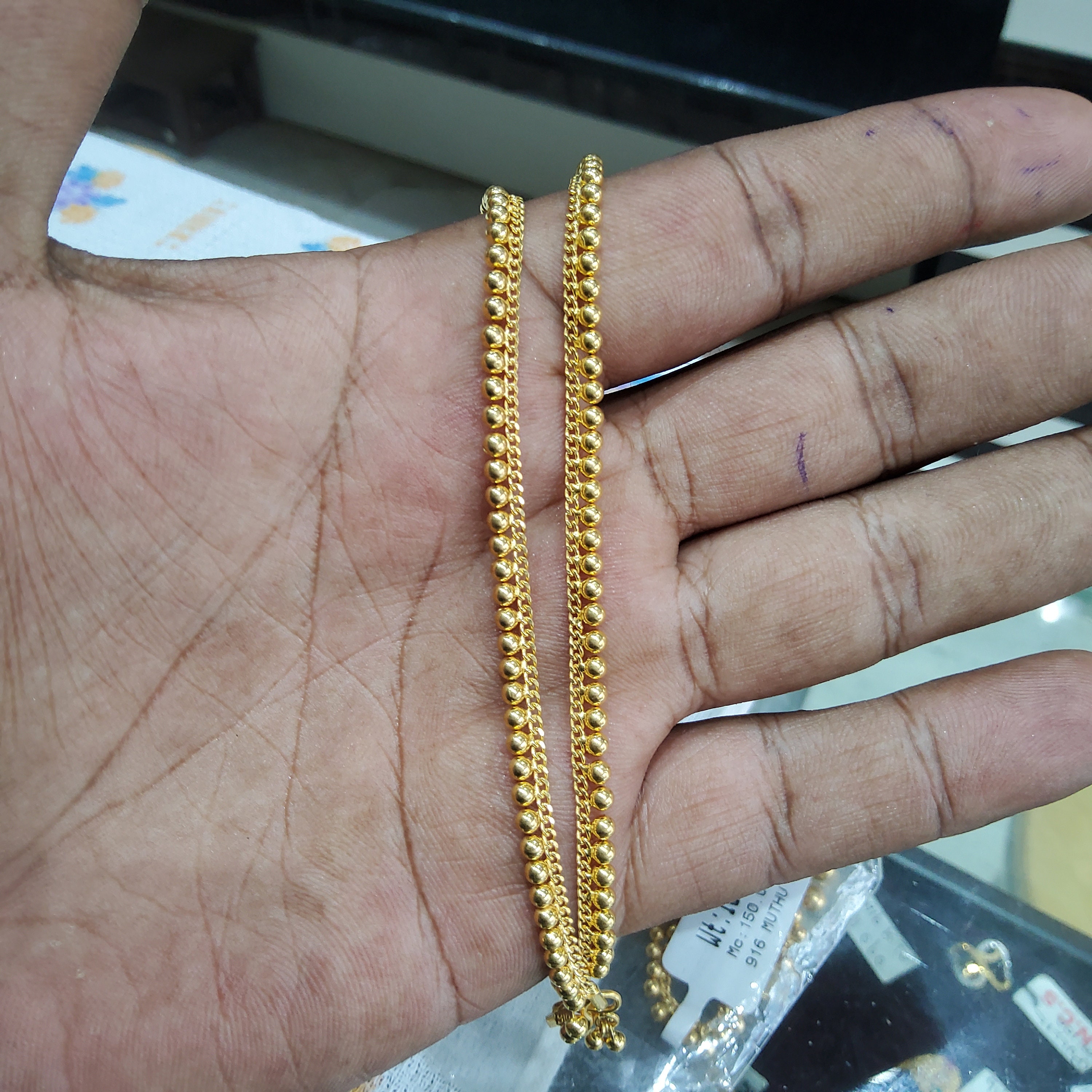 16 gram cheap gold anklets