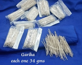 BIS HALLMARKED 925 Silver Garika/Grass - Paquete de 108 - artículo de regalo de plata pura - artículo de pooja de plata para el hogar, regalo de devolución para navarathri, boda