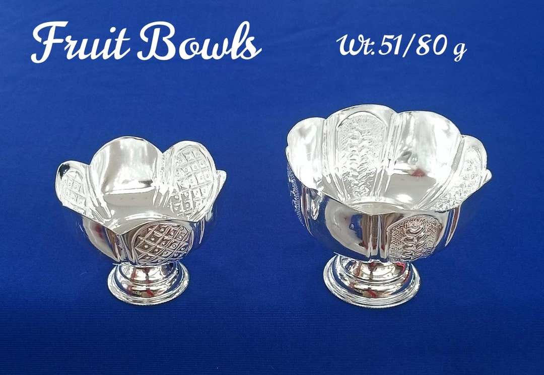 BIS HALLMARKED 925 Silver Fruit Bowl Pure Silver Gift Items Silver