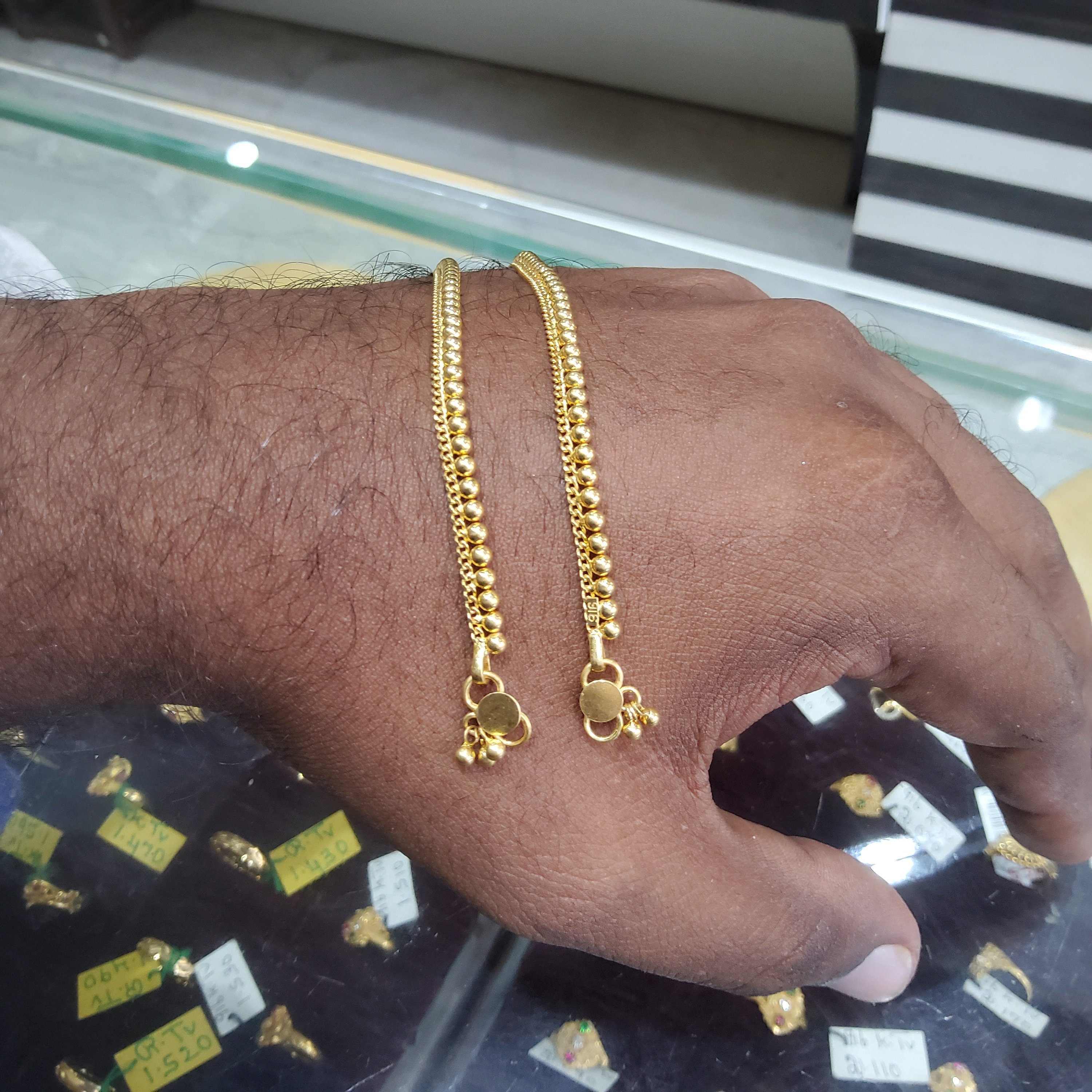 16 gram cheap gold anklets