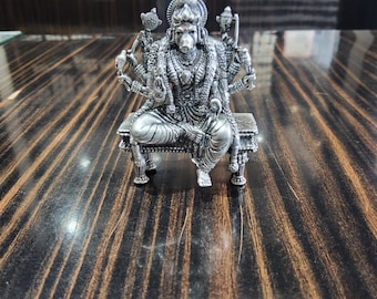 Idolo Varahi in argento 925 MARCHIATO BIS - articoli da regalo in argento puro - articoli pooja in argento per la casa, regalo di ritorno per navarathri, matrimonio, anniversario