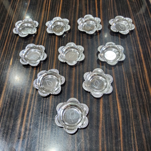 BIS HALLMARKED 925 silver plates - pure silver gift items- silver pooja items for home, return gift for navarathri, wedding, anniversary