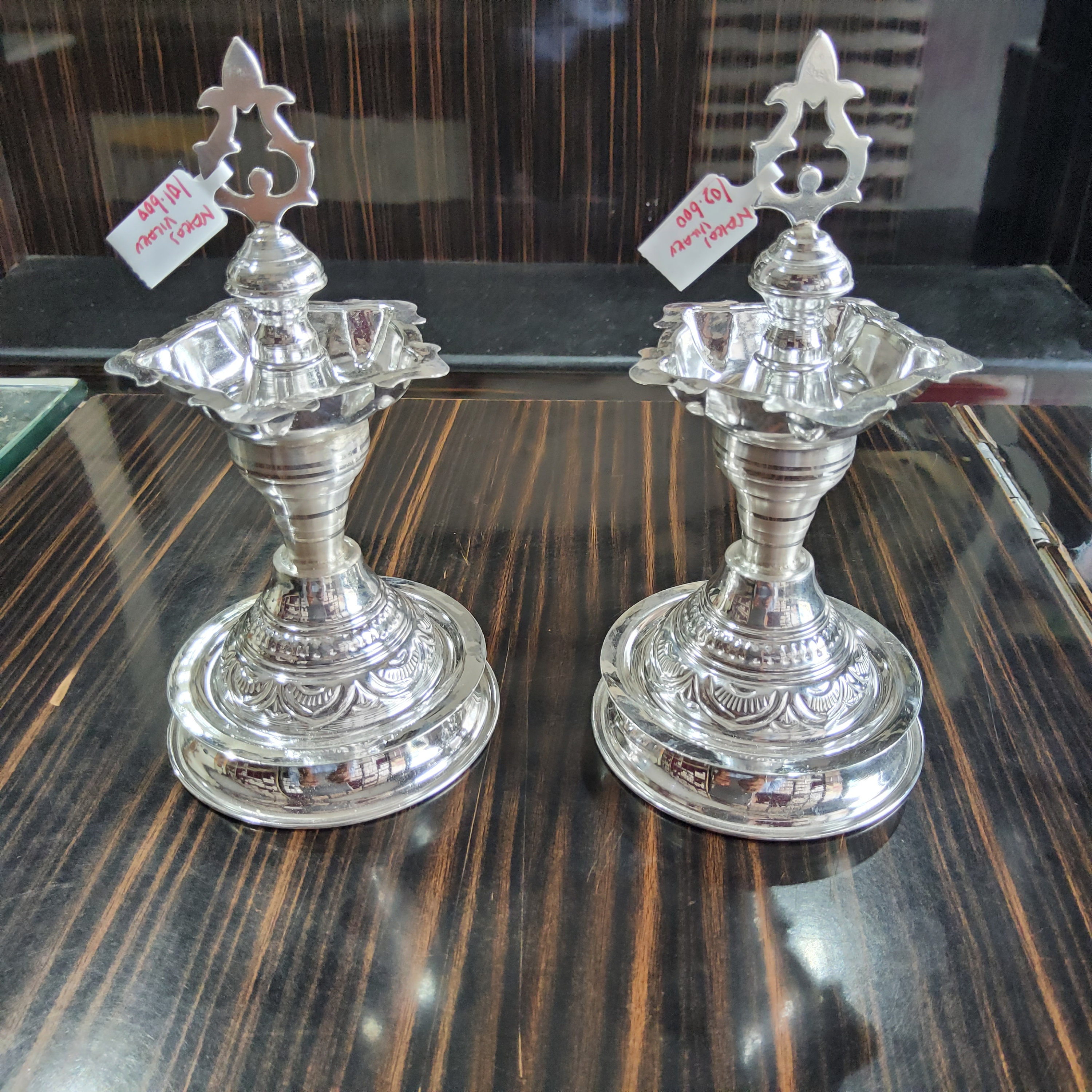 BIS HALLMARKED 925 Silver Vilaku Pure Silver Gift Items Silver Pooja Items  for Home, Return Gift for Navarathri, Wedding, Anniversary -  Canada