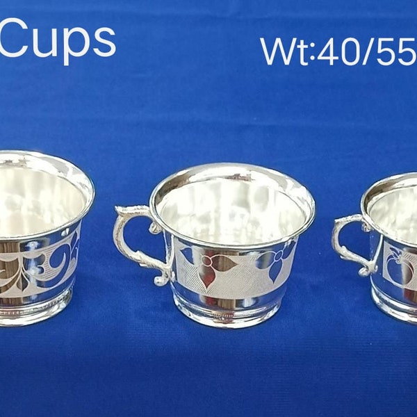 Pure Silver Cups Etsy