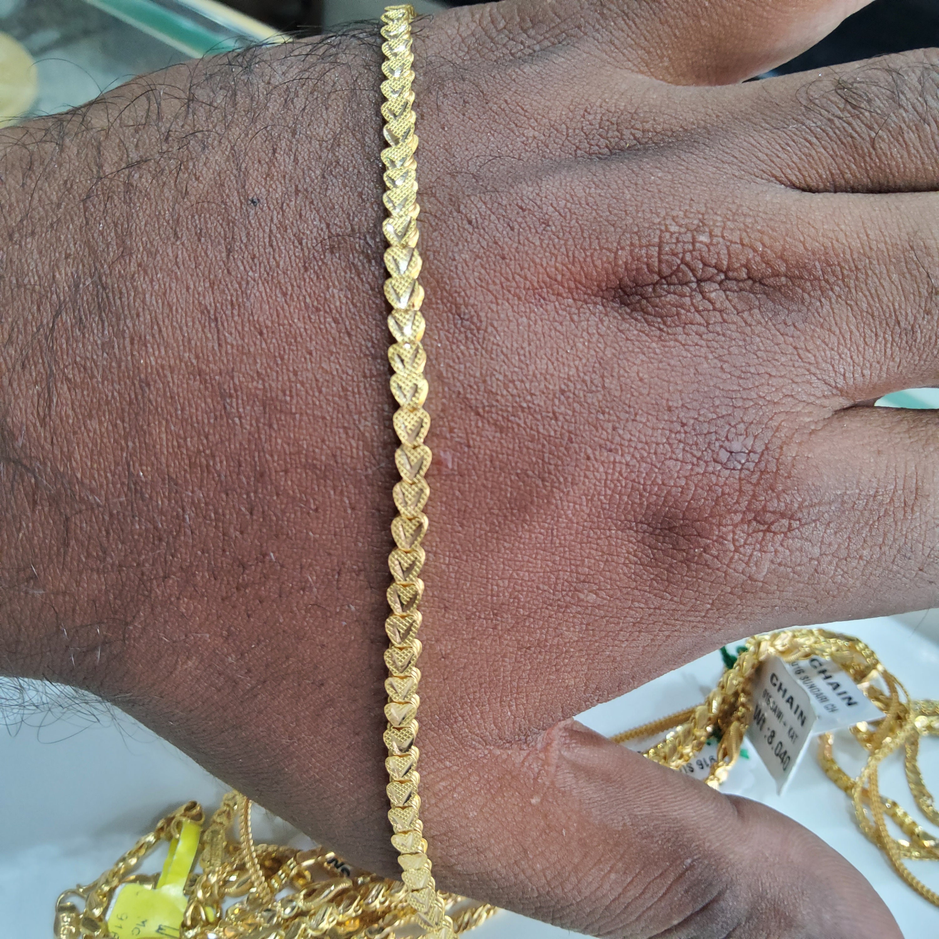 Gold chain design 8 gram online
