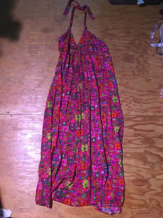 70s flower child dress