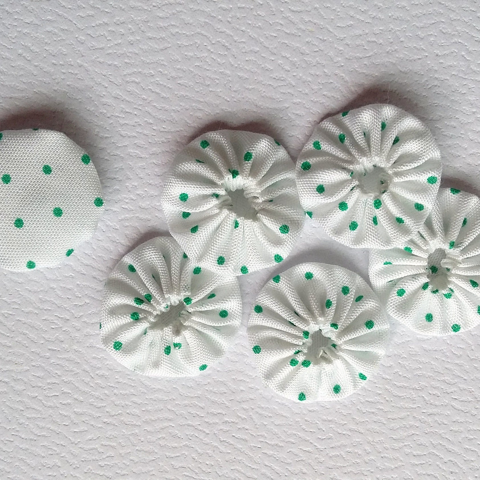 Yoyo Fleur Tissu Pour Barrette, Broche, Bijou, Guirlande - Lot de 10 U