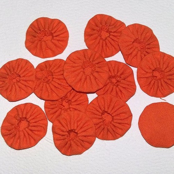 Yoyo Fleur Orange 2.50cm - Lot de 10 U