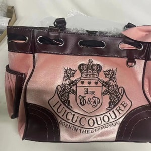 Juicy Couture purse, Y2k fashion bag, Vintage kawaii inspired purse juicy couture Pink