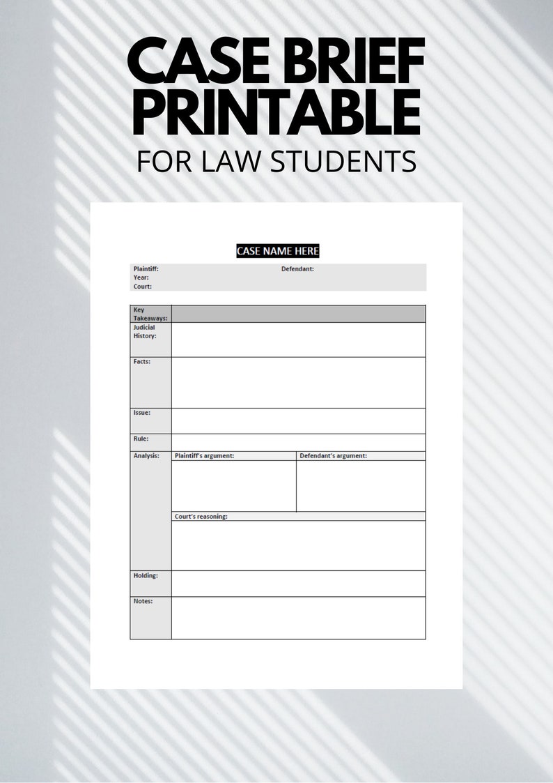 legal-case-brief-summary-outline-template-for-law-students-etsy