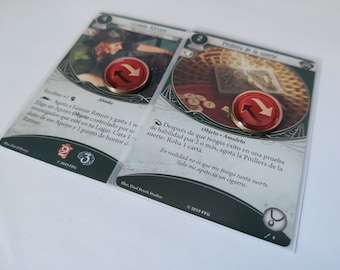 Universal token - Flip/Tap/Exhaust - Arkham Horror/Marvel Champions/Magic The Gathering