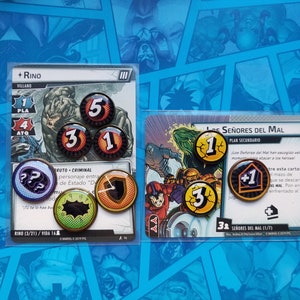 Fichas LCG dos Campeões Marvel
