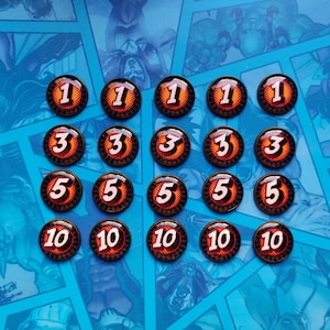 Tokens de dano LCG dos campeões da Marvel