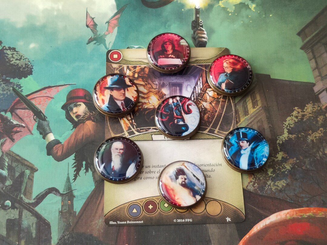 Promotional Novellas Arkham Horror LCG Dual Investigator Token Etsy UK