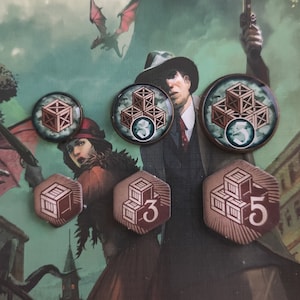 Resource tokens Arkham Horror LCG - 16mm/20mm/25mm