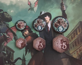 Resource tokens Arkham Horror LCG - 16mm/20mm/25mm