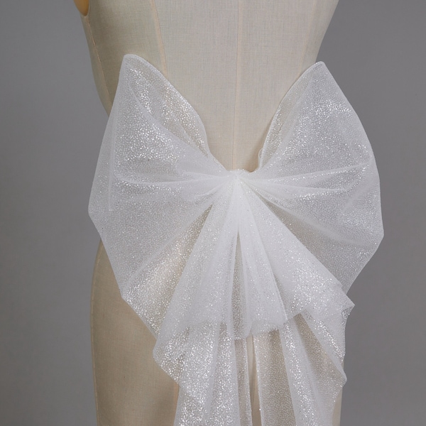 Sky Detachable Wedding Dress Bow, Wedding Bow, Bridal Bow, Large Wedding Bow, Bridal Gown Bow