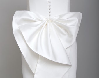 Eve Detachable Wedding Dress Bow, Wedding Bow, Bridal Bow, Large Wedding Bow, Bridal Gown Bow