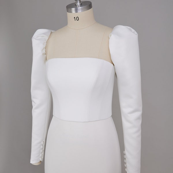 Vera Detachable Wedding Dress Straps, Wedding Straps, Bridal Straps, Detachable Sleeves, Off Shoulder Straps, Dress Straps, Sleeves
